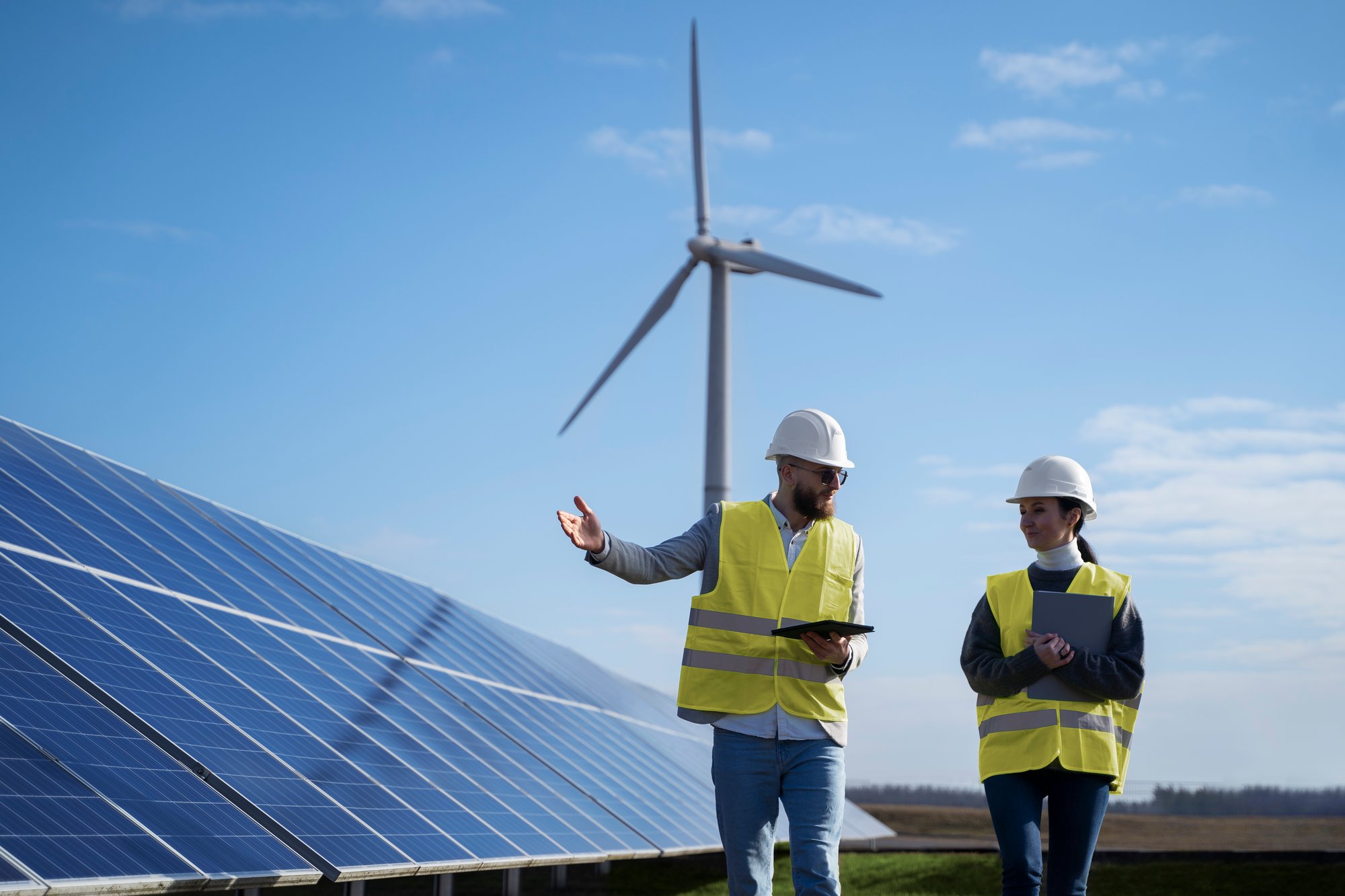 engineers-talking-about-solar-pannels-medium-shot